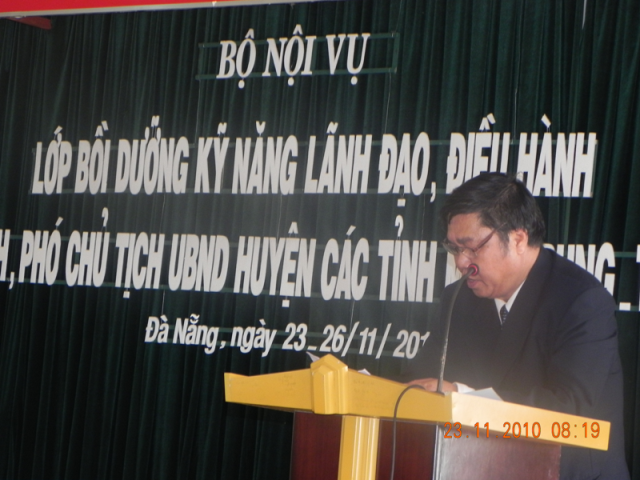 Lớp bồi dưỡng kỹ năng lãnh đạo, điều hành tại thành phố Đà Nẵng